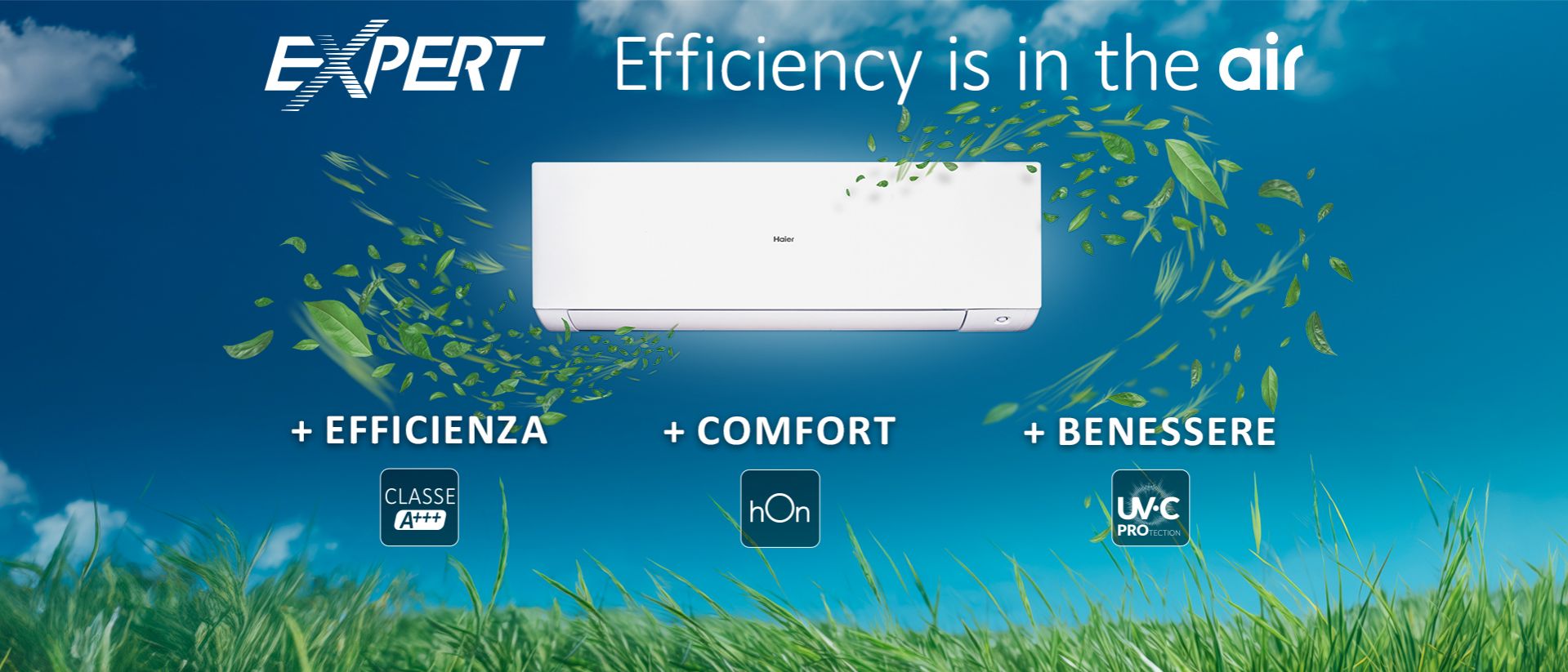 Haier Conditionatori lancia la sua nuova campagna: Expert - Efficiency is in the Air